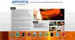 Desktop Screenshot of hepworthbrewery.co.uk