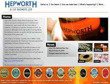 Tablet Screenshot of hepworthbrewery.co.uk